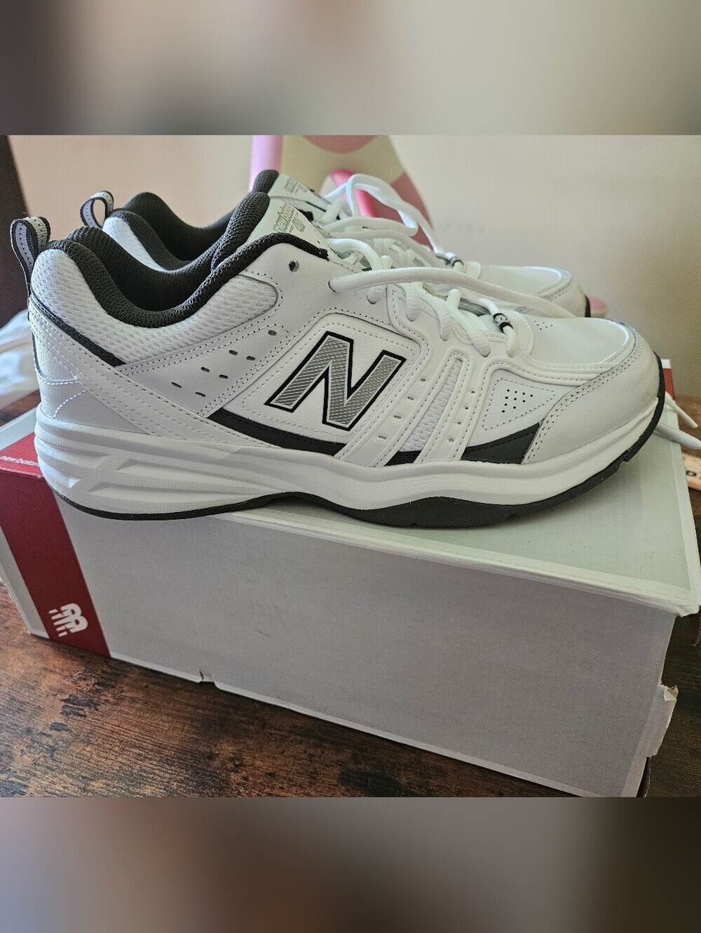New Balance 409 Men's White and Dark Grey Sneakers Size 11.5